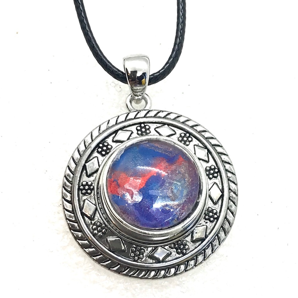 Necklace with handmade 20mm snap SN20